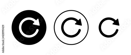 Refresh icons set. Reload icon vector. Update icon. convert icon
