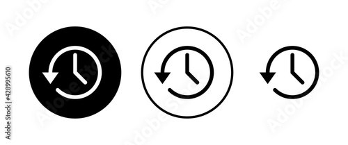 History icons set. History vector icon