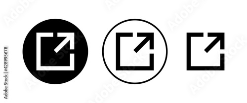 Link icons set. Link vector icon. External link symbol vector icon. Hyperlink symbol
