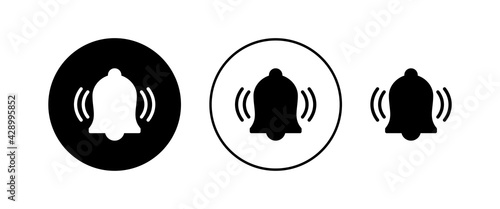 Bell Icons set. Notification symbol. Bell vector icon