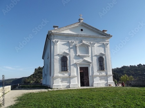 Barockkirche Sv. Jurij auf dem Domhügel in Piran, Slovenien baroque church of Stt. George in Piran, Slovenia photo