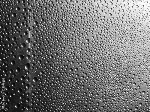 cold water drops on plastic texture