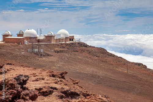 Fototapeta Naklejka Na Ścianę i Meble -  Obserwatorium astronomiczne na Haleakala