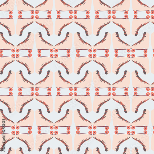 Mirror flipped roller skate grid repeat