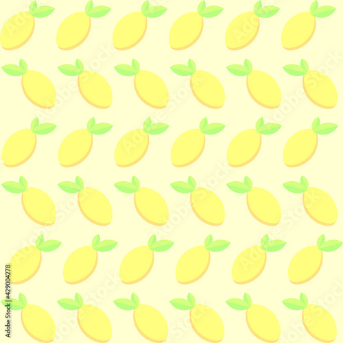 seamless pattern with lemons