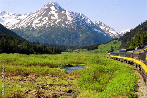Alaska- A Train Through The Beautiful Mountains