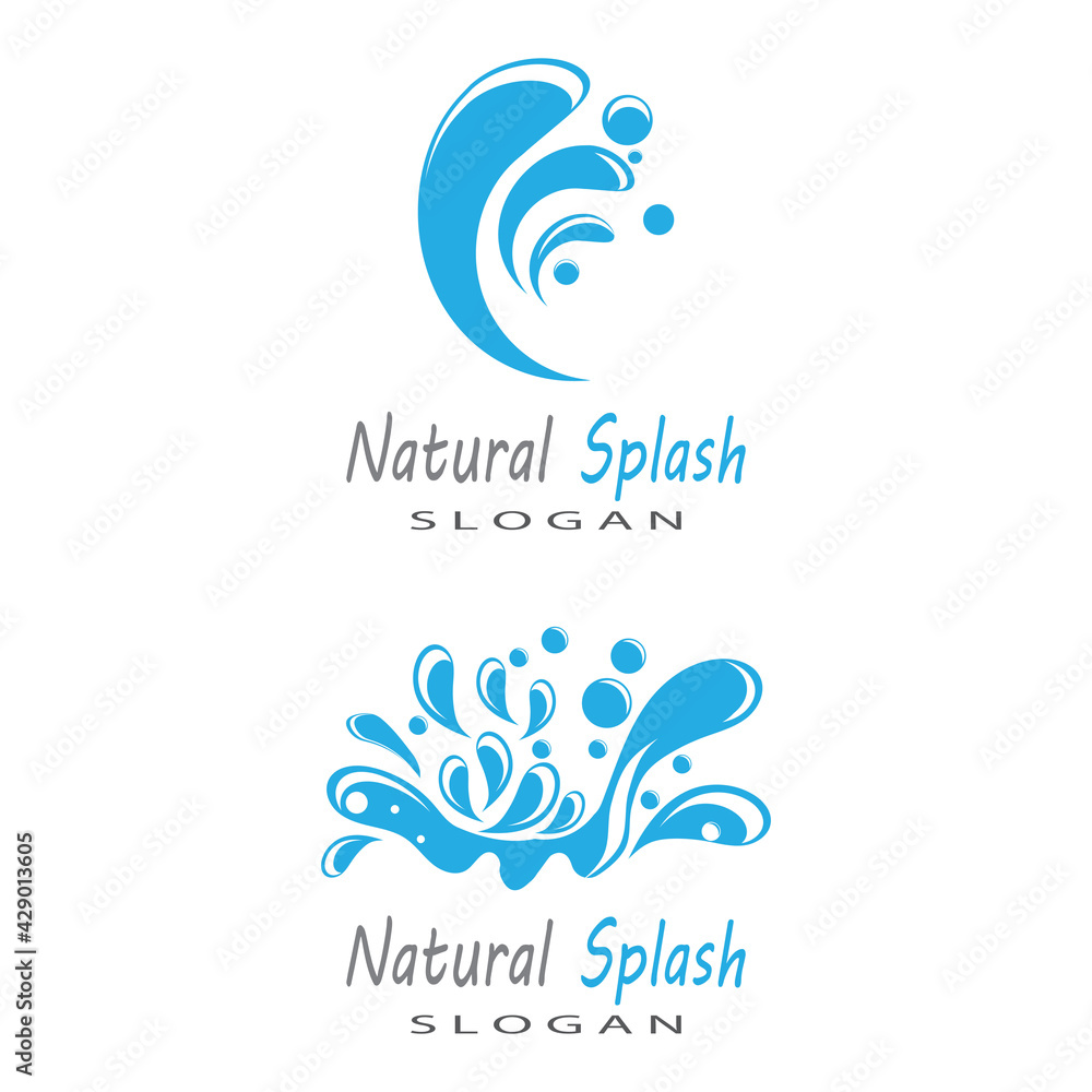 water splash icon vector illustration design template water splash icon vector illustration design template