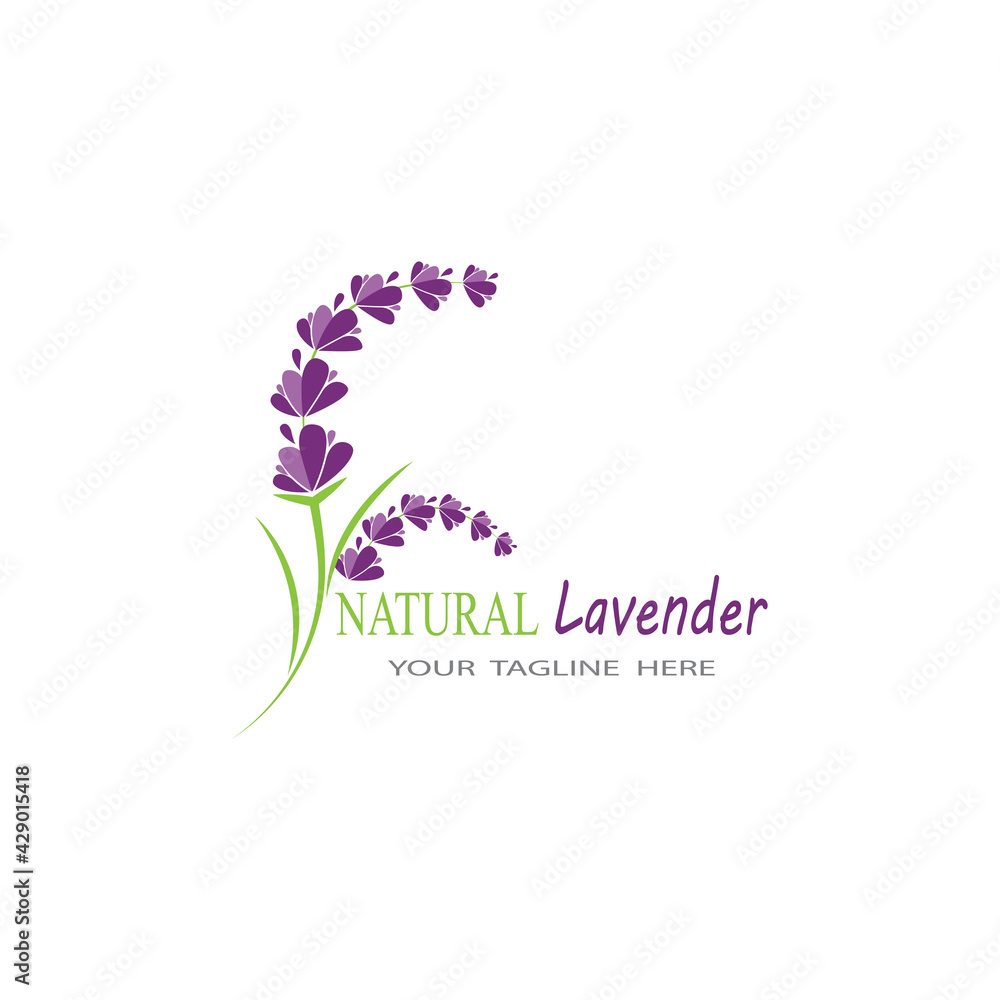 Lavender Logo Template vector symbol nature Lavender Logo Template vector symbol nature