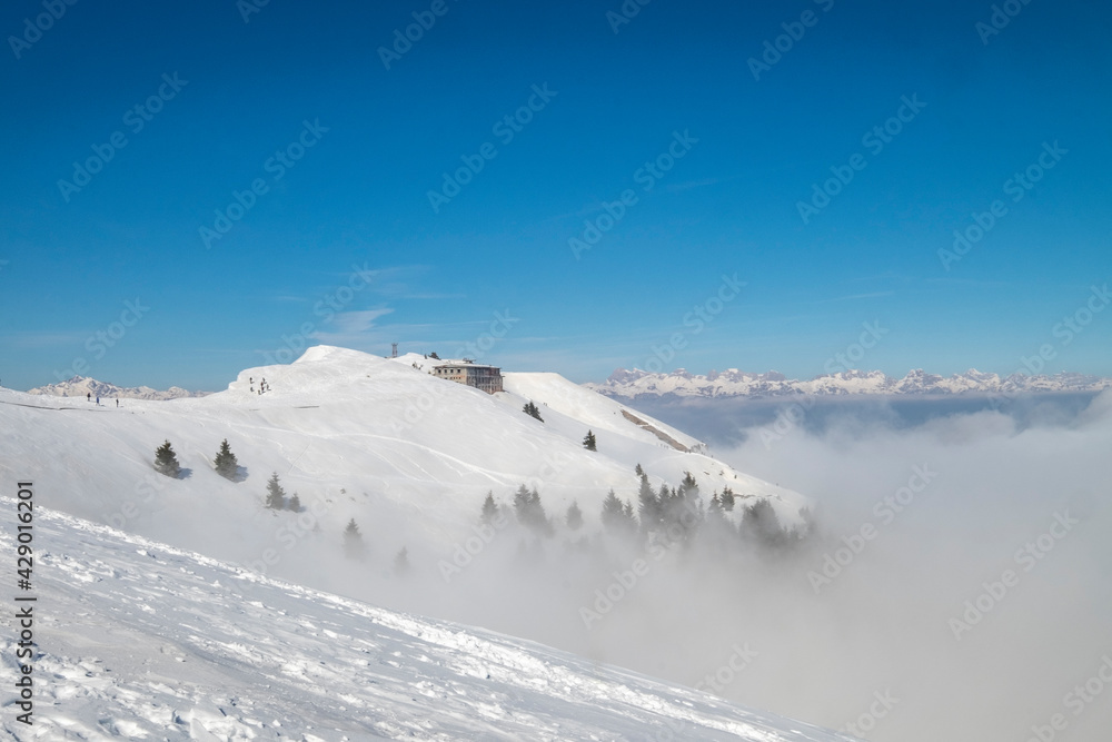 ski resort in winter Monte Grappa