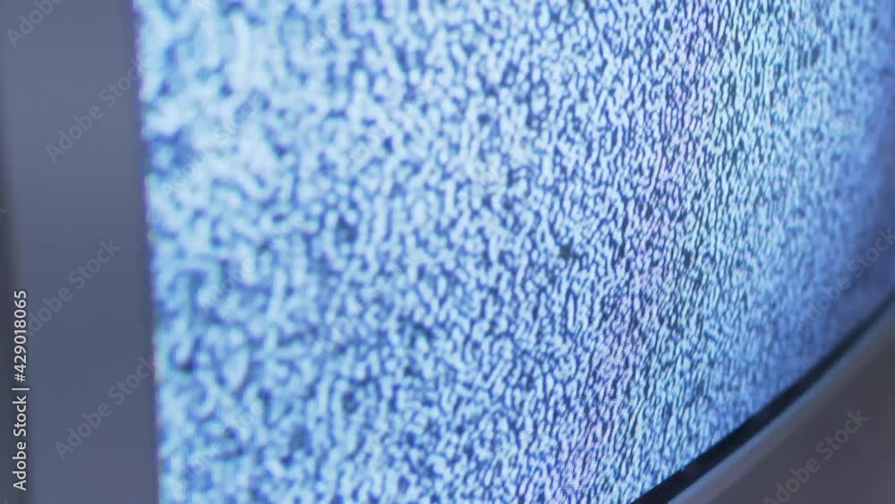 White Noise TV. No signal on TV. Static noise interference. Noise tv background. Flicker old