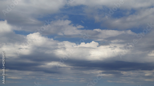 Cumulus picture. Stormy sky. Rainy weather. Sky background. © TheoTheWizard