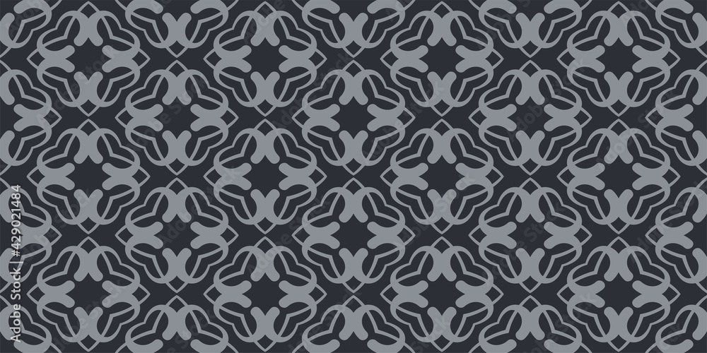 Decorative background pattern of geometric elements on a gray background. Seamless pattern, texture. Vector image Decorative background pattern of geometric elements on a gray background. Seamless pattern, texture. Vector image