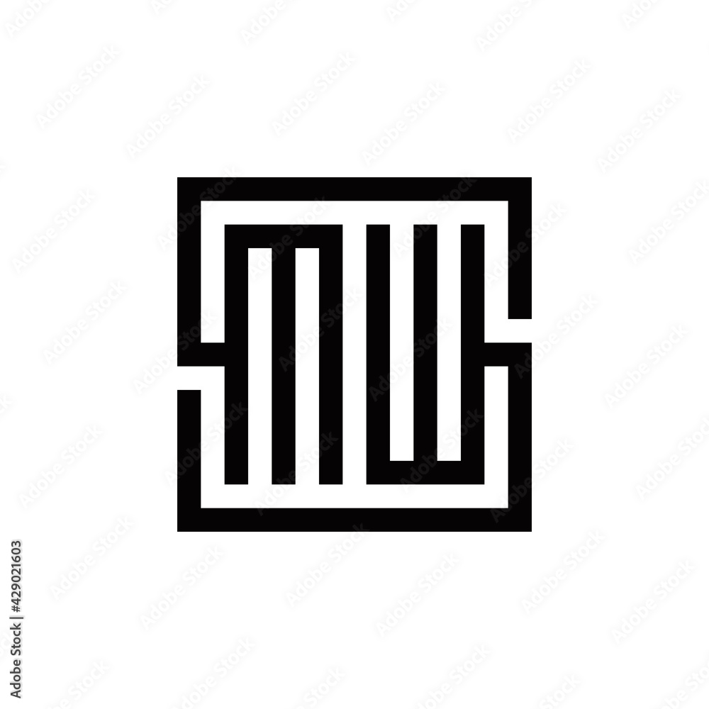 s m w initial logo design vector symbol graphic idea creative s m w initial logo design vector symbol graphic idea creative