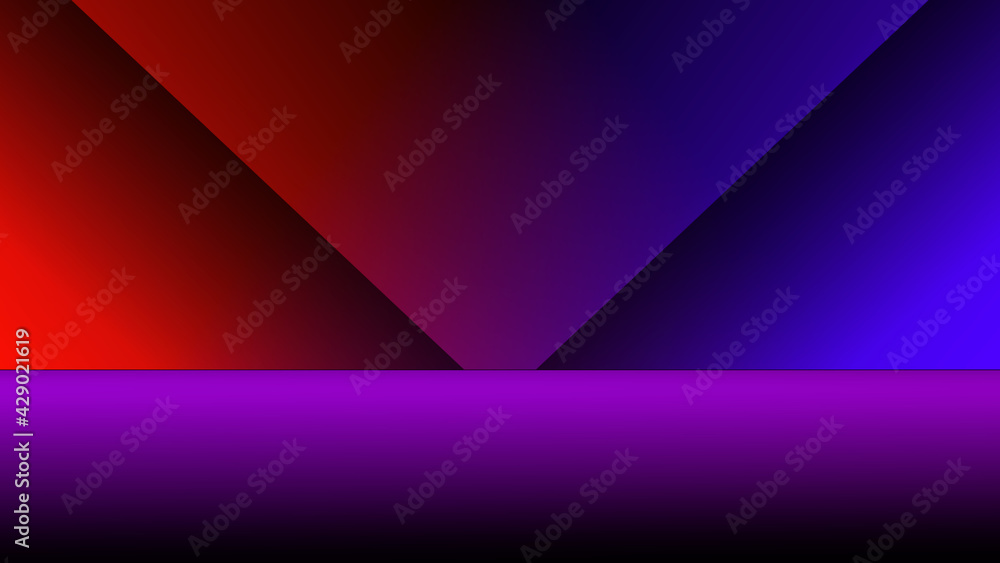 Abstract Background. Gradient Blue Purple Red with Split Mode. You can use this background for your content like as video, streaming, promotion, gaming, advertise, presentation etc.