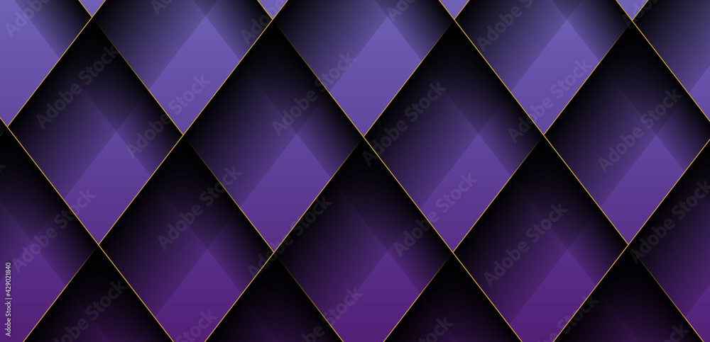 Abstract purple background with gold lines Abstract purple background with gold lines