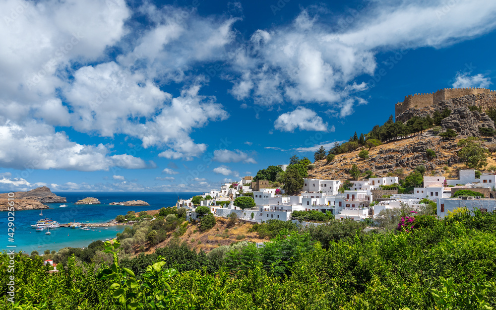 Lindos, island of Rhodes, Dodecanese, Greece