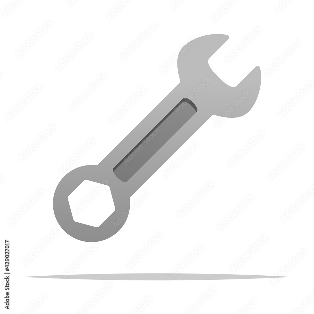 Wrench spanner vector isolated illustration Wrench spanner vector isolated illustration
