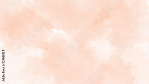 Orange watercolor background for textures backgrounds and web banners design