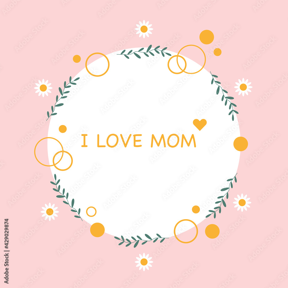 HAPPY MOTHER'S DAY. Vector graphics