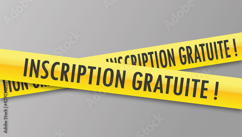 Logo inscription gratuite.