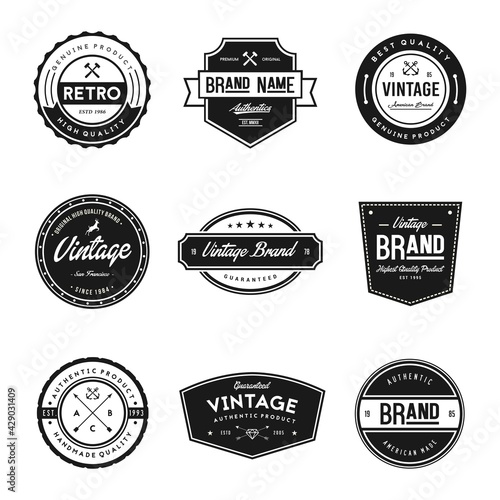 Vintage Style Brand Badges