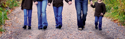 Children Walking Holding Hands