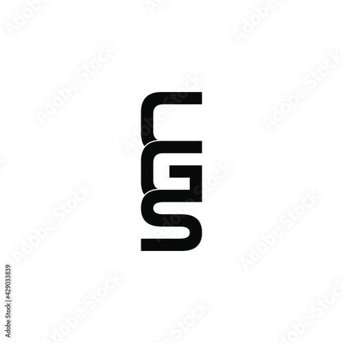 cgs letter original monogram logo design © ahmad ayub prayitno