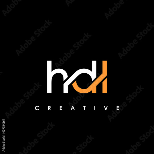 HDL Letter Initial Logo Design Template Vector Illustration
