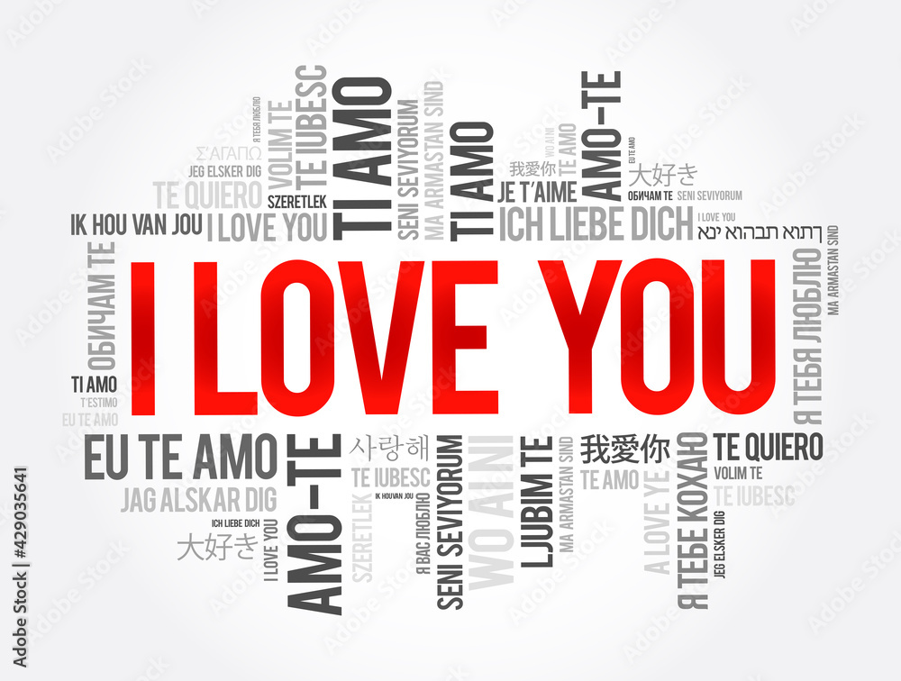 Fototapeta premium love words