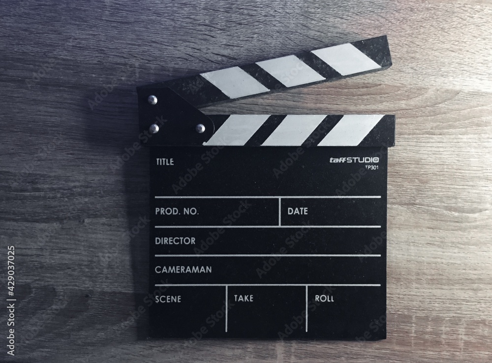 Obraz premium movie clapper board