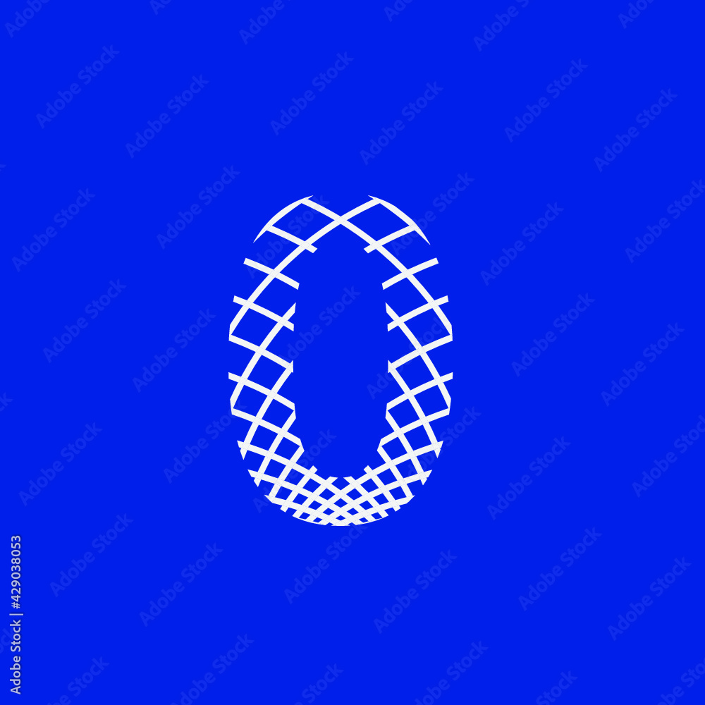 number 0 zero with texture of curved lines that form a lattice number 0 zero with texture of curved lines that form a lattice