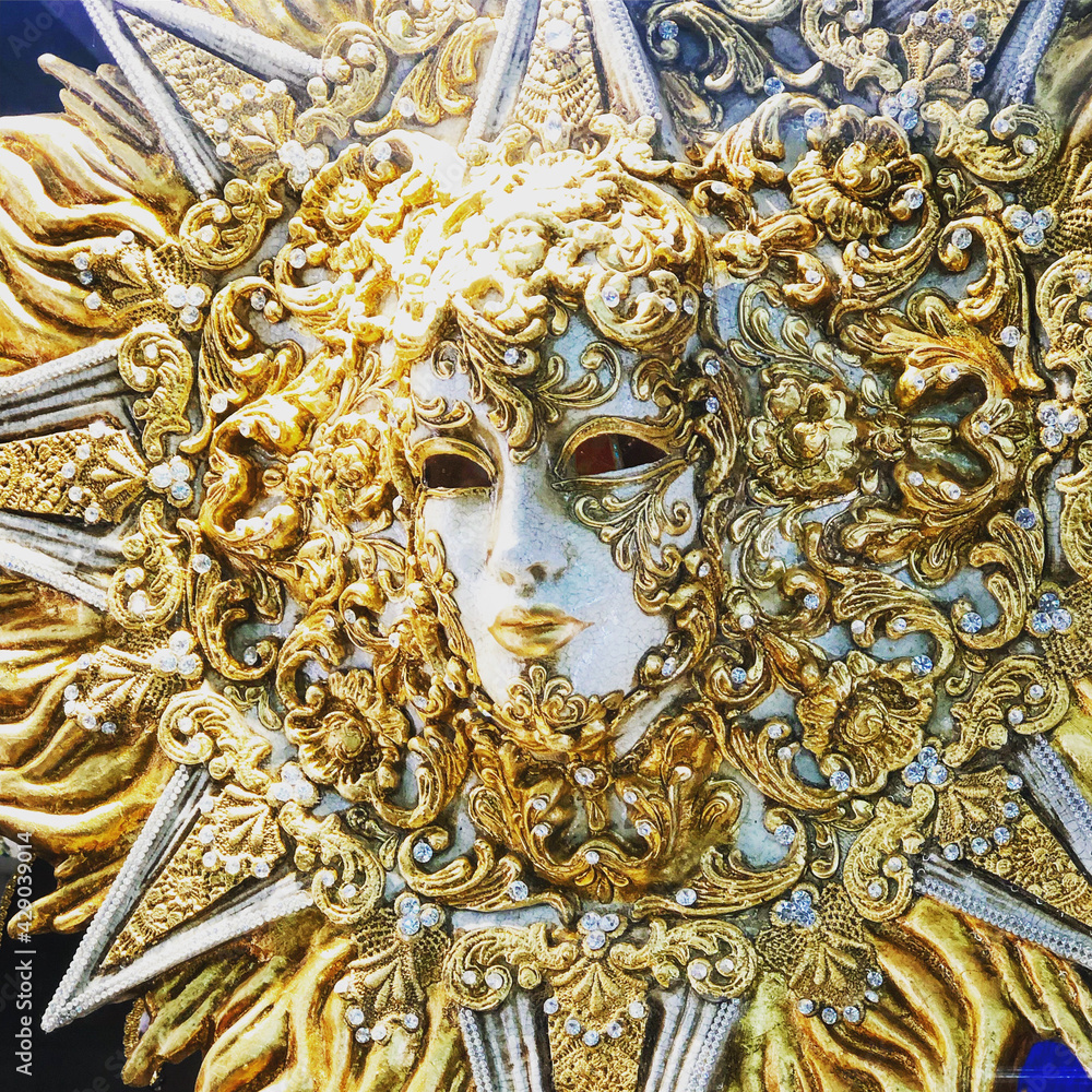 Maske Venedig gold