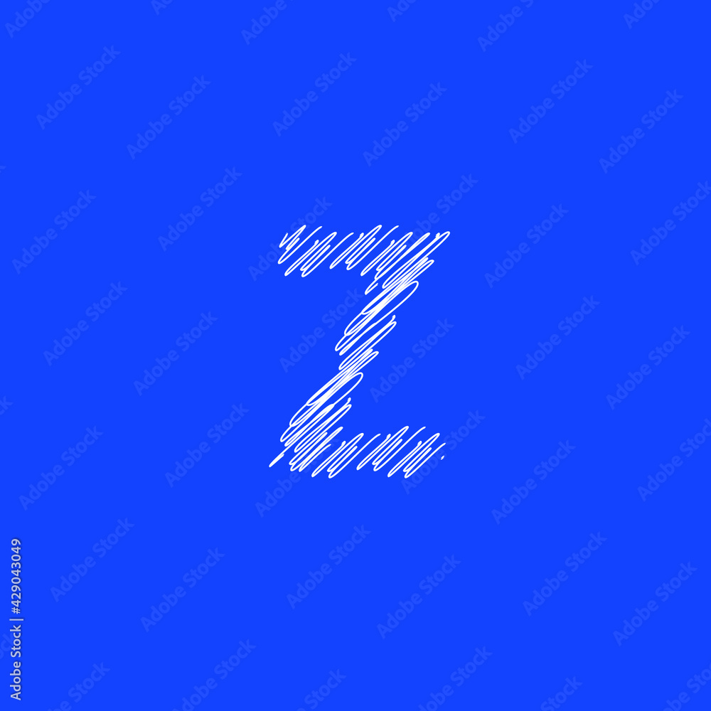 font Z scribble effect texture font Z scribble effect texture