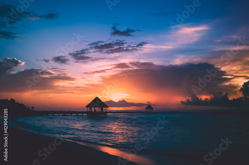 Yucatan sunrise, Akumal, Tulum, Riviera Maya, Mexico
