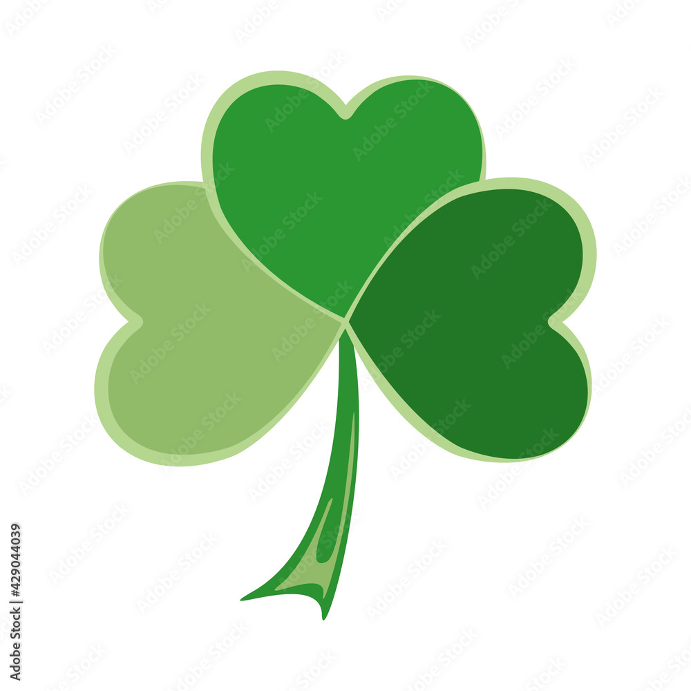 Green clover icon. Saint patrick day vector illustration design isolated Green clover icon. Saint patrick day vector illustration design isolated