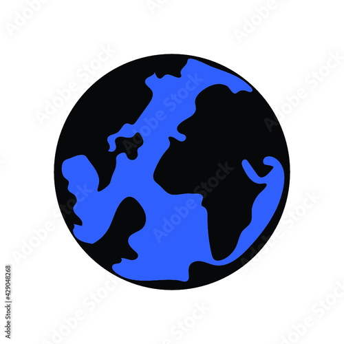 global map icon design vector