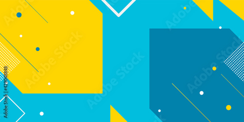 Abstract flat colorful geometric shapes background