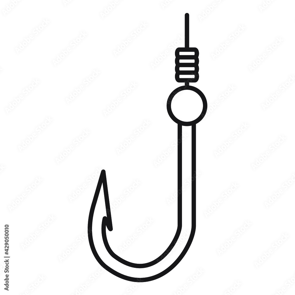 Fishing hook icons. Fishing hook symbol vector elements for infographic web. Fishing hook icons. Fishing hook symbol vector elements for infographic web.