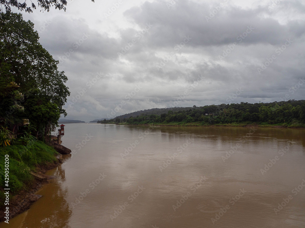 The view of the Mekong River, Thai side. another side is Laos.