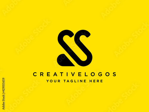 Letter SS Logo, Alphabet SS Logo, Initials SS Logo, SS Letter Logo Vector Template