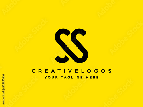 Letter SS Logo, Creative Alphabet SS Logo, Initials SS Logo, SS Letter Logo Vector Template