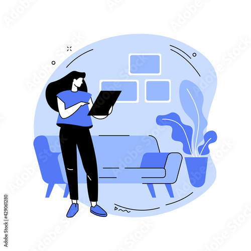 Home staging abstract concept vector illustration.