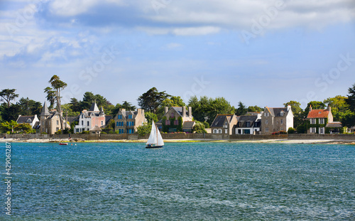 Loctudy as Seen from Ile-Tudy, Brittany photo