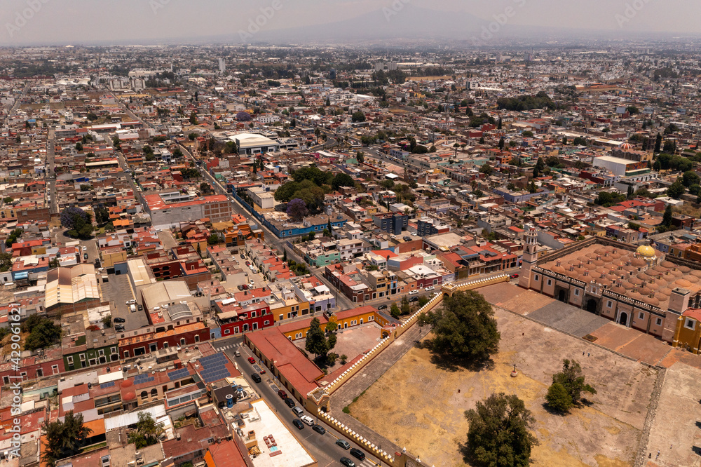 Cholula Puebla, Vista aérea