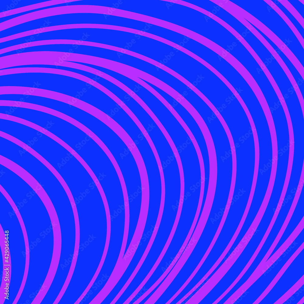 texture of organic curved lines in fuchsia color on blue background