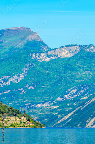 Beautiful peaceful lake Garda, Italy.