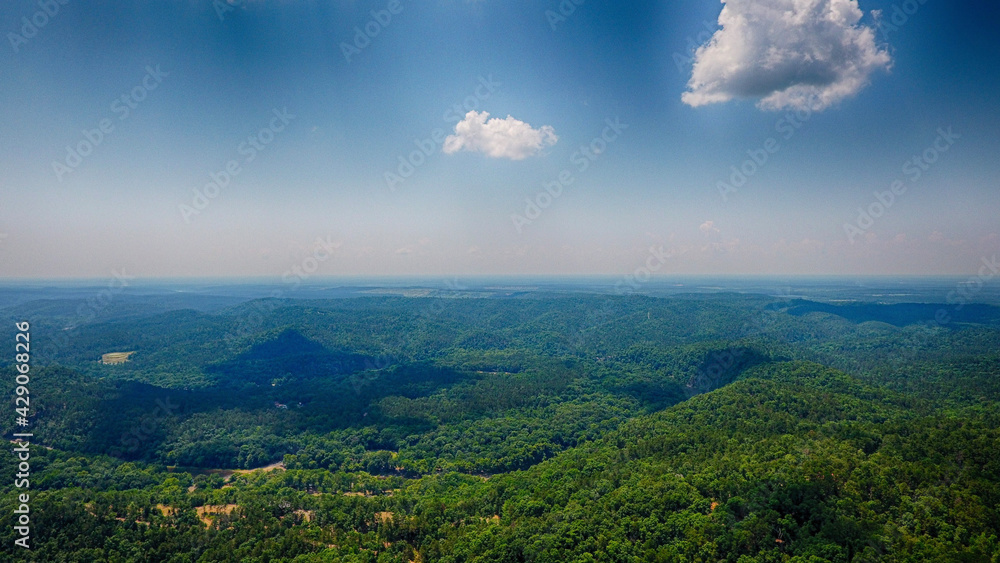 Naklejka premium morning in the mountains