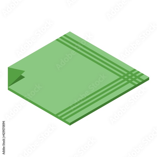 Personal handkerchief icon. Isometric of Personal handkerchief vector icon for web design isolated on white background