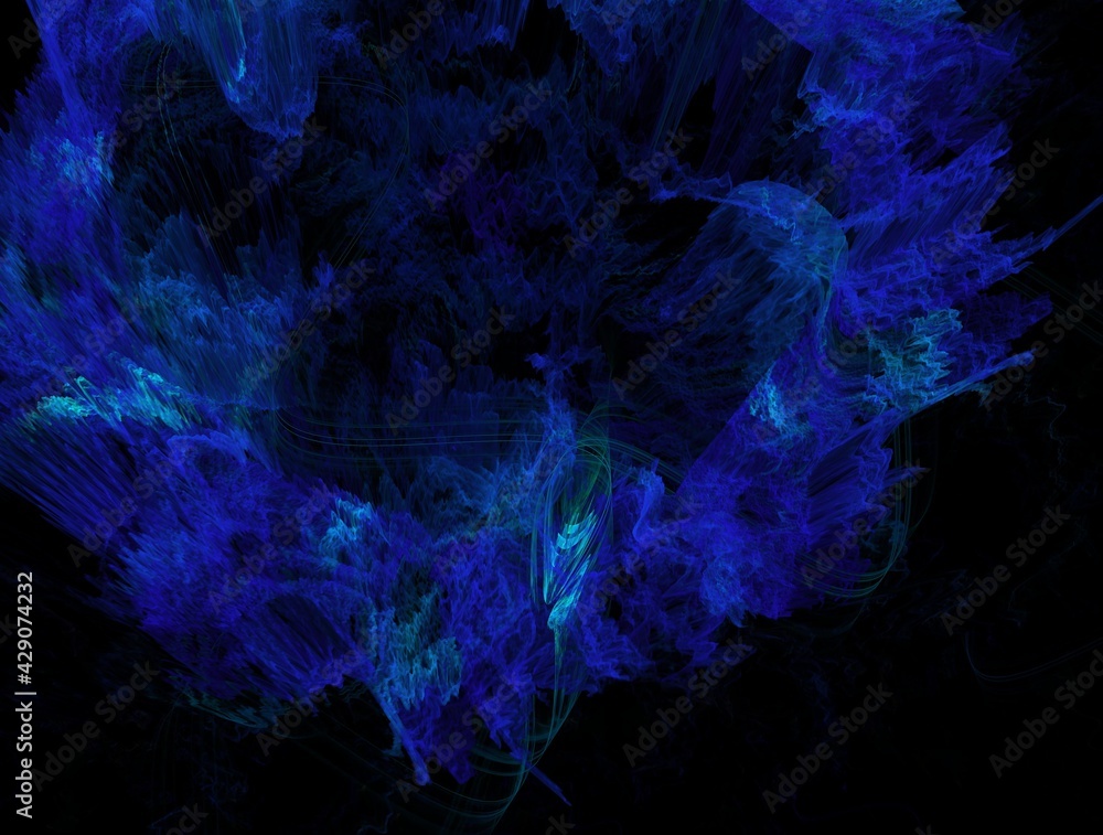 Imaginatory fractal background generated Image