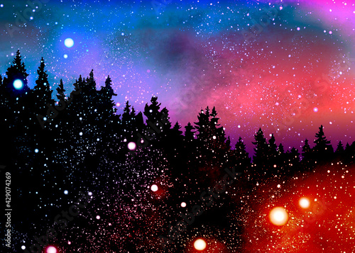 fireworks in the night sky, abstraction, texture, grunge, art, wallpaper, stained glass, bright, illustration, paint, design, old, background, sky, retro, paternal, stained glass, mazayka, abstraction